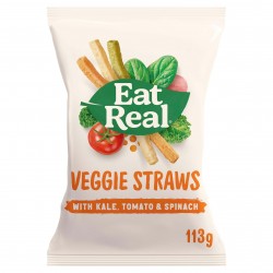 Eat Real Veggie Straws - Sea Salt 10 x 113g
